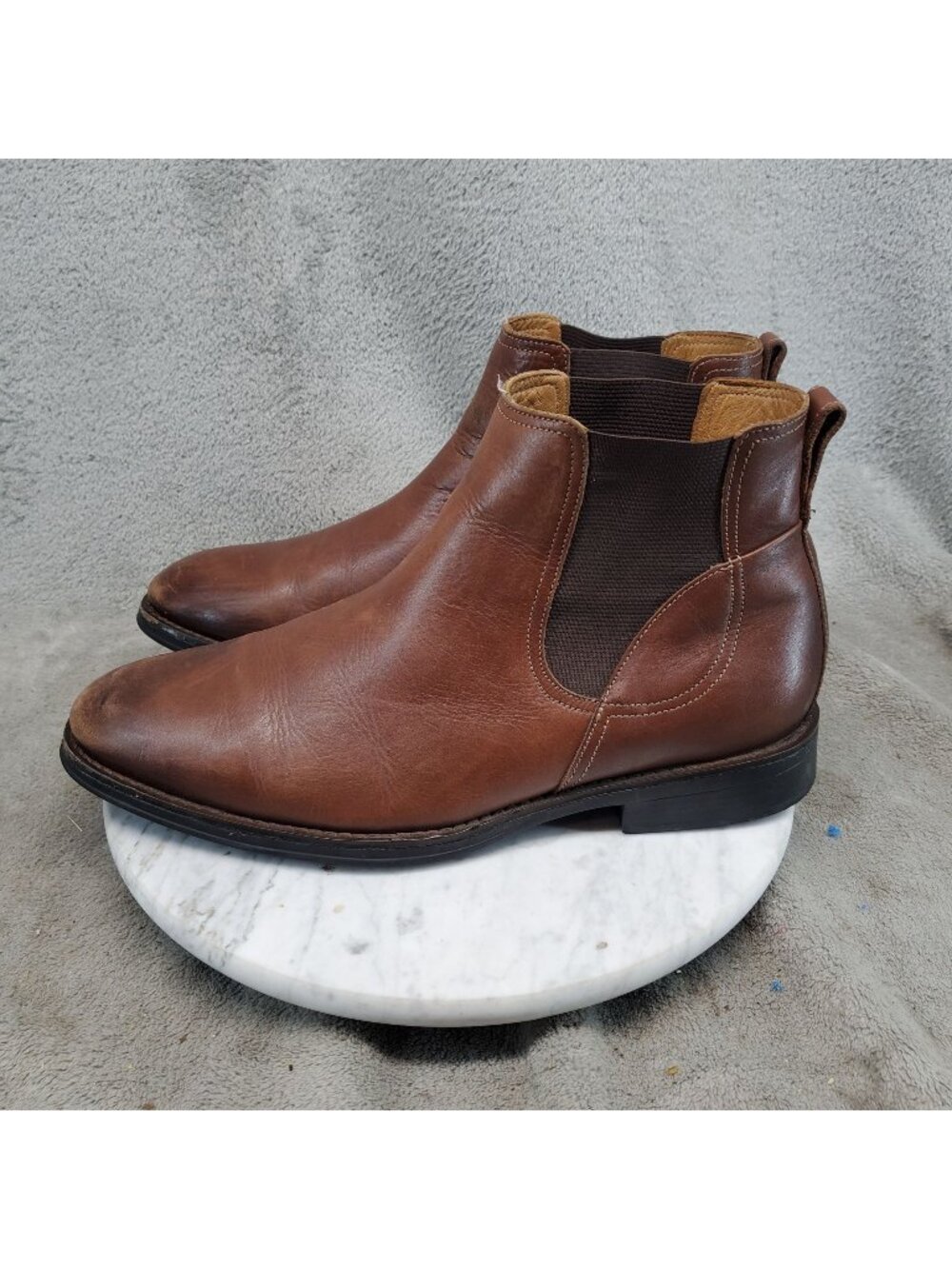 Flag LTD Shoes Mens Size 10.5 Brown Leather Chelsea Boots *Read*